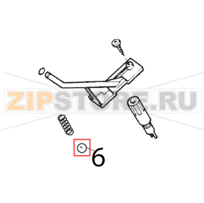 Sfera in vetro D=5 mm Saeco Royal Classic Sfera in vetro D=5 mm Saeco Royal ClassicЗапчасть на деталировке под номером: 6