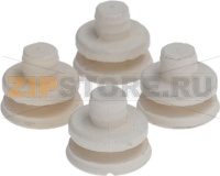 RUBBER FEET KIT - WHITE 4 PCS