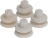 RUBBER FEET KIT - WHITE 4 PCS