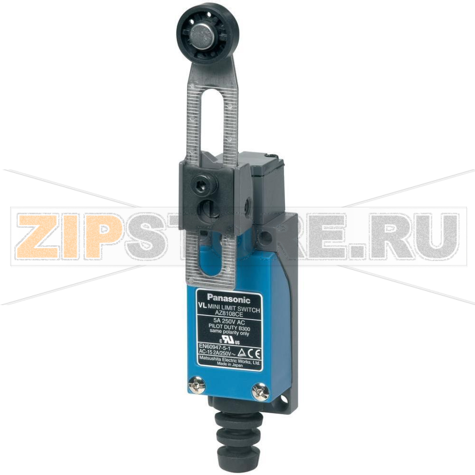 Выключатель концевой с роликом 115 В/DC, 250 В/AC, 5 А, IP64, 1 шт Panasonic AZ8108CEJ 