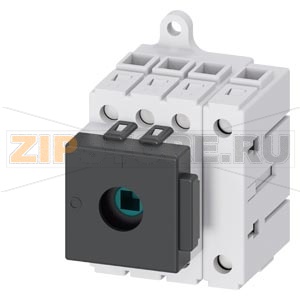 Главный выключатель 3-пол. + N, lu 63A рабоч.коммутация при AC-23 A при 400В 22,0кВт уст.в распред.шкаф базовая устан. с ручкой Siemens 3LD3410-0TL05 