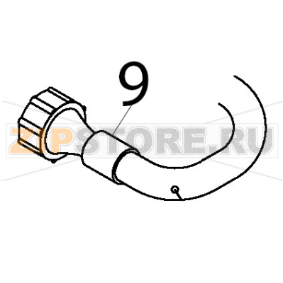 Inlet pipe Silanos E1000 Inlet pipe Silanos E1000Запчасть на деталировке под номером: 9