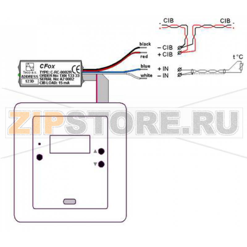 TECO C-RC-0002R-Logus; white, TBR 