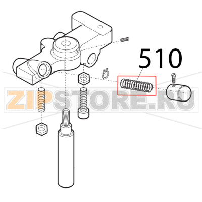 Molla perno aff. and sbav. Sirman Anniversario 300 Molla perno aff. and sbav. Sirman Anniversario 300Запчасть на деталировке под номером: 510
