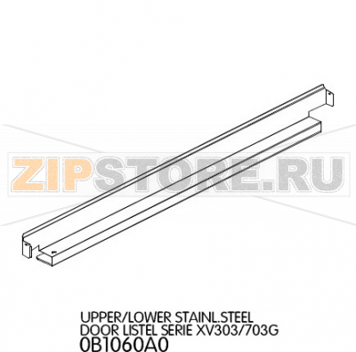 Upper/Lower Stainl.Steel door listel serie Unox XV 303G Upper/Lower Stainl.Steel door listel serie Unox XV 303GЗапчасть на деталировке под номером: 3Название запчасти на английском языке: Upper/Lower Stainl.Steel door listel serie Unox XV 303G