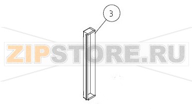 Стойка двери правая Unox XF 085 Оригинальное название запчасти: 2B111 - COLONNA LAT. DX PORTA ELENA Unox XF 085 На деталировке запчасть Unox XF 085 под номером: 3