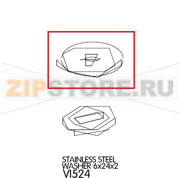 Stainless steel washer 6x24x2 Unox XB 603 Stainless steel washer 6x24x2 Unox XB 603Запчасть на деталировке под номером: 84Название запчасти на английском языке: Stainless steel washer 6x24x2 Unox XB 603