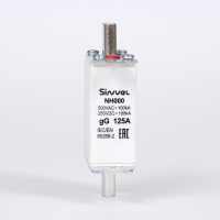 Предохранитель с бойком 125 A, габарит 000, gG Sinvel FNH000S-125