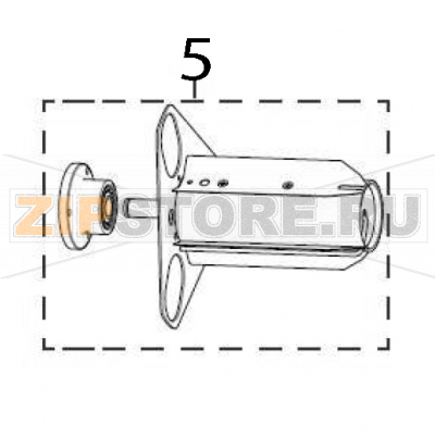 Replacement media rewind spindle (includes bearing) Zebra ZT600 Replacement media rewind spindle (includes bearing) Zebra ZT600Запчасть на деталировке под номером: 5