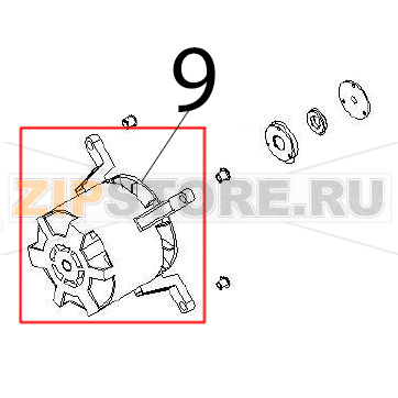 Motor Angelo Po FX61E1 Motor Angelo Po FX61E1Запчасть на деталировке под номером: 9