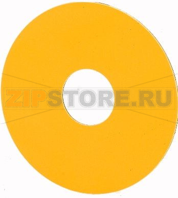 Знак, аварийная остановка, желтый, D=90 мм, пустой Eaton M22-XAK 