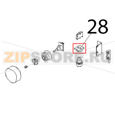 Assembly support Angelo Po FX61E2 Assembly support Angelo Po FX61E2Запчасть на деталировке под номером: 28