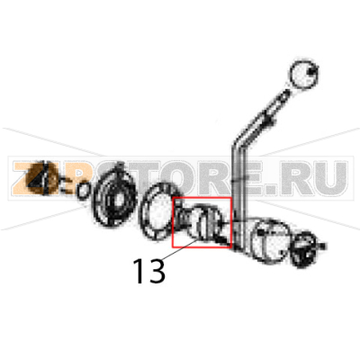 Perno velocità Sigma BMR 60 Perno velocità Sigma BMR 60Запчасть на деталировке под номером: 13