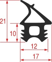 GASKET FOR OVEN DOOR 635x605 mm