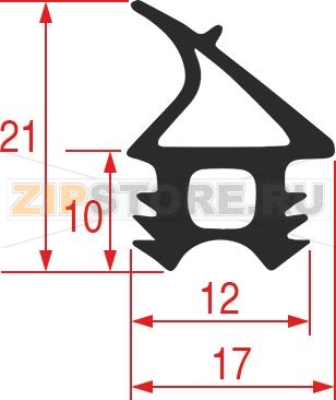 GASKET FOR OVEN DOOR 635x605 mm 