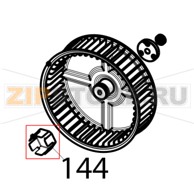 Ovens humidifier fan Tecnoinox EFC06M Ovens humidifier fan Tecnoinox EFC06MЗапчасть на деталировке под номером: 144