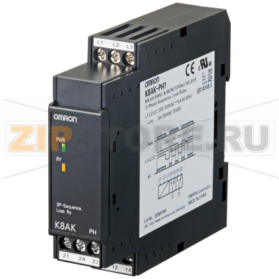 Реле контрольно-измерительное Omron K8AK-PH1 