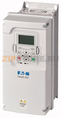 Преобразователь частоты, 400 В, трехфазн., 9 A, 4 кВт, IP54/NEMA12 Eaton DG1-349D0FB-C54C 