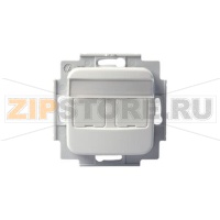 Розетка телекоммуникационная, 2хRJ45, белая ABB 2TKA002184G1