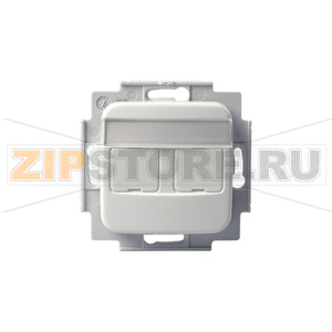 Розетка телекоммуникационная, 2хRJ45, белая ABB 2TKA002184G1 