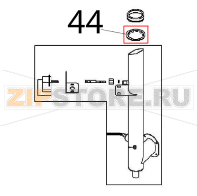 Stop gasket Angelo Po FX101E1 Stop gasket Angelo Po FX101E1Запчасть на деталировке под номером: 44