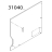 Door, media access Zebra 105SE