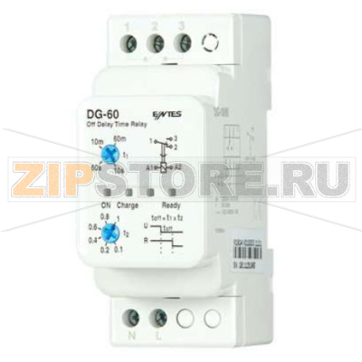 Реле времени 230 В/AC, 1 с-60 м Entes DG-60 
