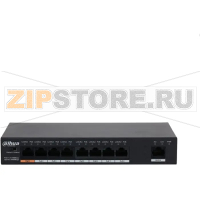 Коммутатор неуправляемый, 9 портов Dahua DH-PFS3009-8ET1GT-96-V2 