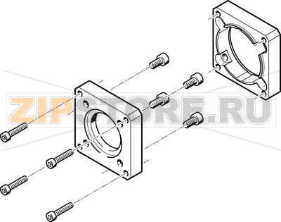 Фланец электродвигателя Festo EAMF-A-48A-60G/H 