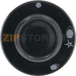 KNOB STAR BLACK ø 48 mm 