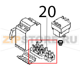 Terminal board Angelo Po 04WFR3ED Terminal board Angelo Po 04WFR3EDЗапчасть на деталировке под номером: 20