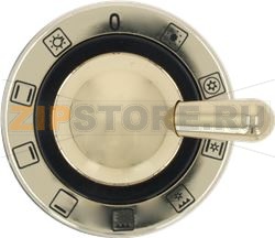 SWITCH KNOB FOR OVEN M BLACK-BRASS 