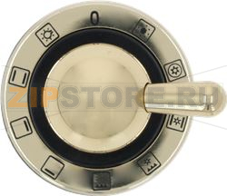 SWITCH KNOB FOR OVEN M BLACK-BRASS 