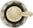 SWITCH KNOB FOR OVEN M BLACK-BRASS