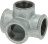 ELBOW FITTING OF CAST IRON 4 WAYS ø 1F