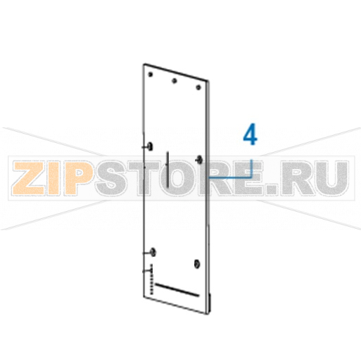 Плата ЖК-панели TSC TTP-2410MT Плата LCD-дисплея для принтера TSC TTP-2410MTЗапчасть на сборочном чертеже под номером: 4Название запчасти на английском языке: LCD panel board assembly TSC TTP-2410MT