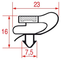 УПЛОТНИТЕЛЬ ВСТАВНОЙ 510X410 MM