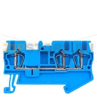 КЛЕММА ПРОХОДНАЯ  ПРУЖИННОЕ ПОДСОЕДИНЕНИЕ, 3 ТОЧКИ ПОДСОЕДИНЕНИЯ, СЕЧЕНИЕ: 0.14 - 1.5 MM2, ШИРИНА: 4.2 MM, СИНЯЯ Siemens 8WH2003-0AE01