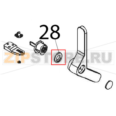 Boccola Angelo Po FX101G2 Boccola Angelo Po FX101G2Запчасть на деталировке под номером: 28