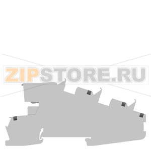 Installation terminal PE, L, NT 2.5 mm2, 5.2 mm width gray Siemens 8WH6001-4FF00 
