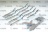 HINGES KIT 10 X CER30003 + 10 X CER30012