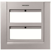 Панель лицевая для бокса поста централизации открытого/скрытого монтажа на 12 модулей, серебристая ABB 5838.00