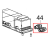 Raccordo super-rapido passaparete M14x1 Fimar PF40E