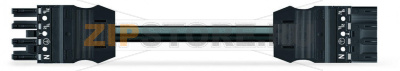 pre-assembled interconnecting cable; Cca; Socket/plug; 4-pole; Cod. A; 2 m; 1,50 mm; black Wago 771-9394/066-201 Protected against mismating and maintenance-freeAdditional variable coding is possible....
