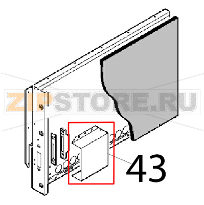 Protezione cerniera Angelo Po 1G1FA0G Protezione cerniera Angelo Po 1G1FA0GЗапчасть на деталировке под номером: 43