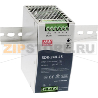 Блок питания на DIN-рейку, 48 В, 5 А, 240 Вт Mean Well SDR-240-48