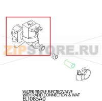 Water single electrovalve with rapid connection & wat Unox XF 090P