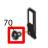 Tapping screw, P, NI, Φ6FW, Φ2.6*6, tap III Godex EZ-1305