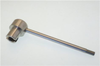 LEVA COMANDO INOX dm.8x135 CON MOZZO dm.
