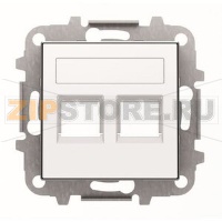 Накладка для двух суппортов/разъёмов, альпийский белый ABB 2CLA851820A1101